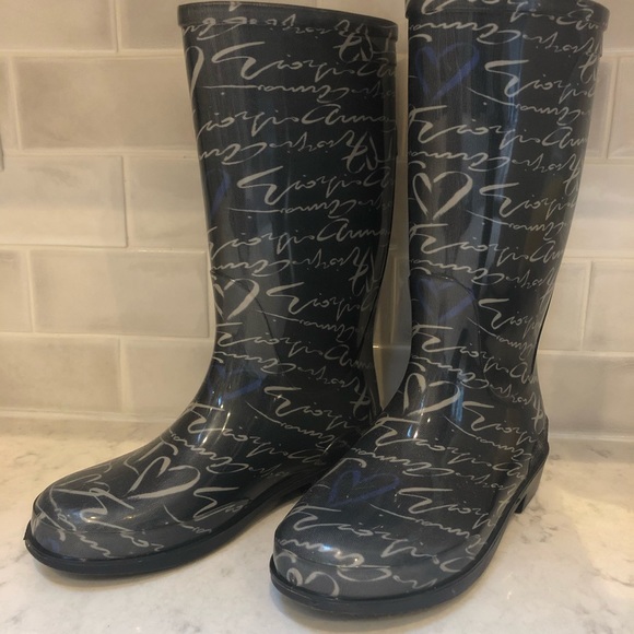 armani rain boots